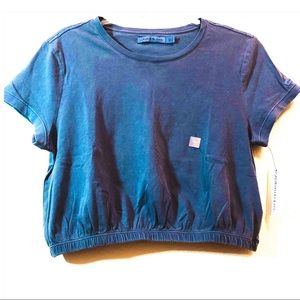 Calvin Klein Blue Crop Top